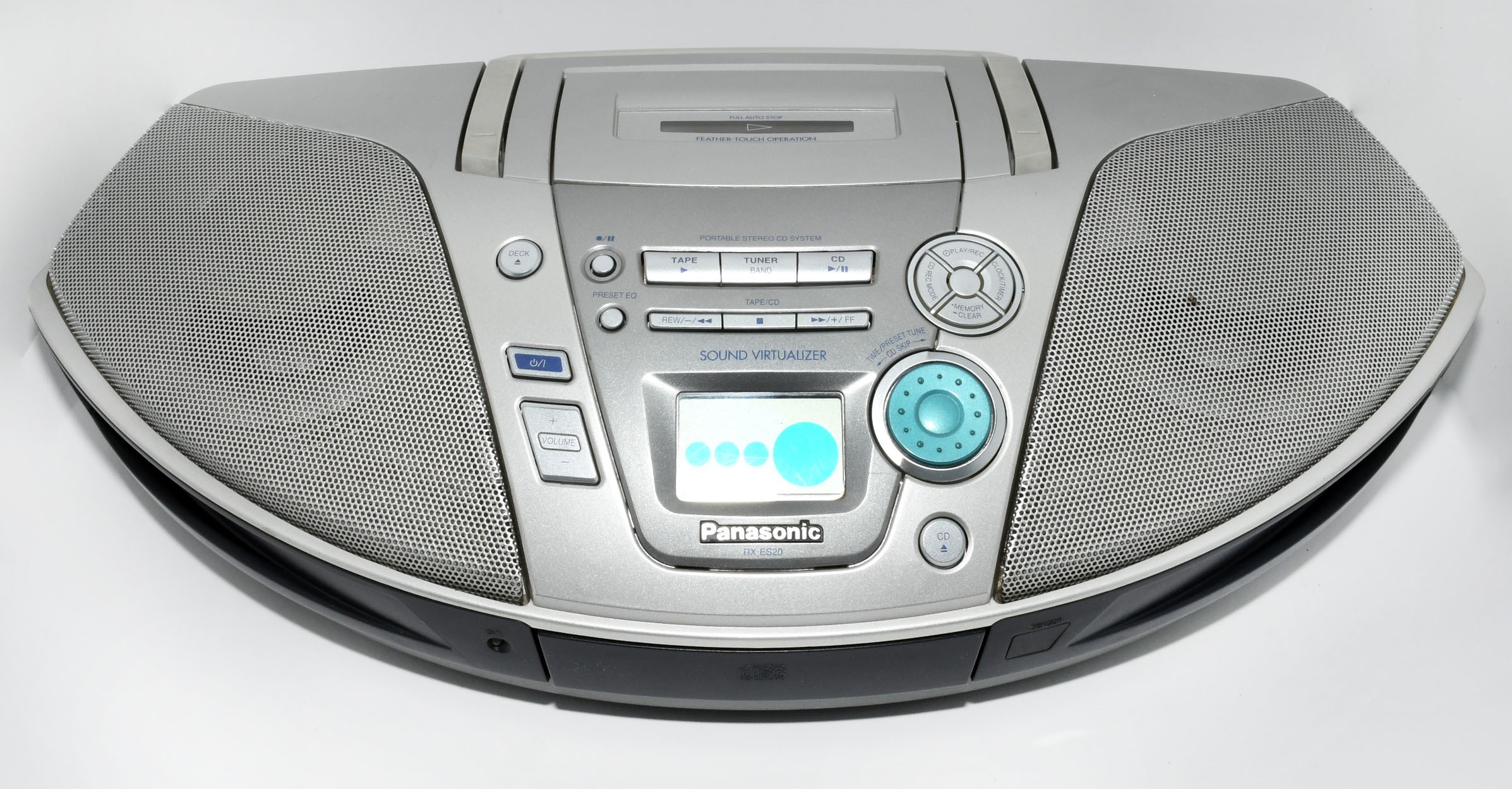 Panasonic RX-D50 AEG-S plata, radio cassette, CD, MP3