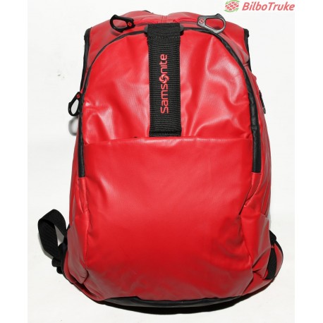 MOCHILA SAMSONITE DE POLYESTER Y NYLON ROJA