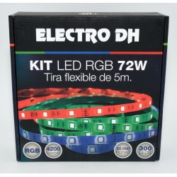 KIT TIRAS LED ELECTRO DH RGB 72W