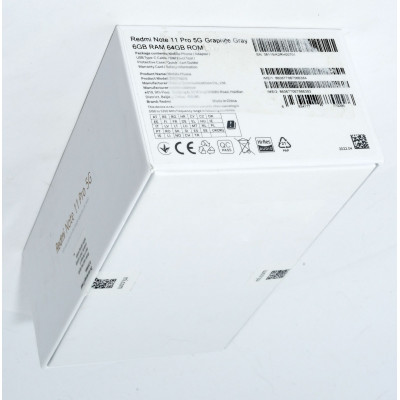 XIAOMI REDMI NOTE 11 PRO 5G 64GB NEGRO PRECINTADO