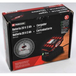 BATERIA DE IONES DE LITIO PARKSIDE 20V 2AH CON CARGADOR 2,4A