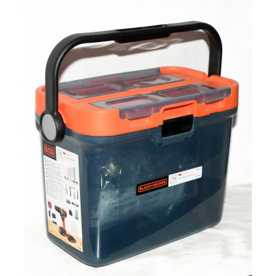 TALADRO A BATERIA BLACK DECKER 18V + MALETA 78 PIEZAS