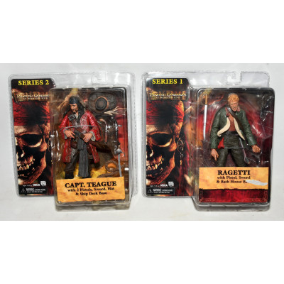 COLECCION 5 FIGURAS NECA PIRATAS DEL CARIBE