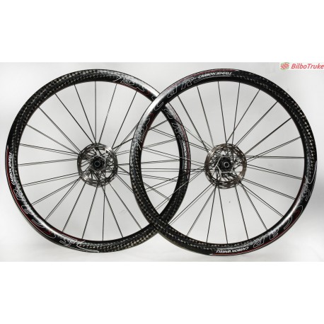PAREJA RUEDAS CABONO TUBULAR NESTA VOLANS 55MM