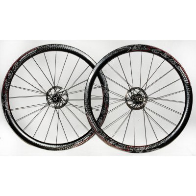 PAREJA RUEDAS CABONO TUBULAR NESTA VOLANS 55MM