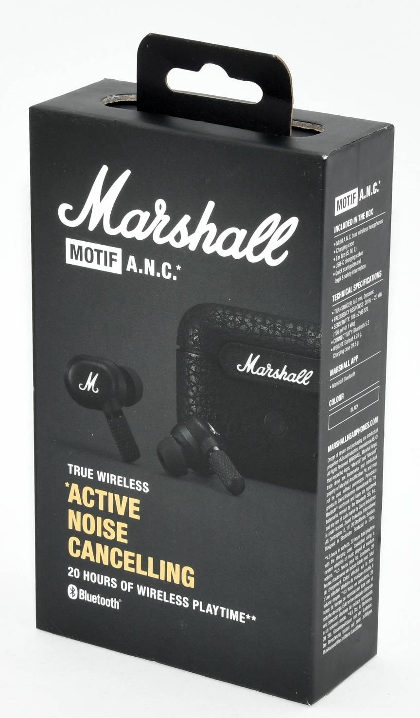 MARSHALL Auriculares Motif A.N.C. Noise Cancelling True Wireless Negro