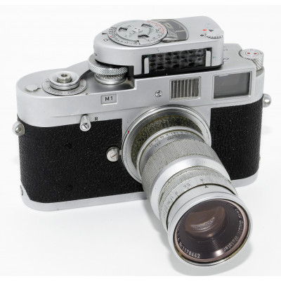 CAMARA LEICA M1 CON OBJETIVO ELMAR 90MM Y VISOFLEX III