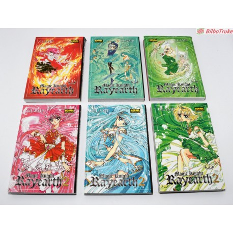 COLECCION MANGA RAYEARTH 1 Y 2- 6 TOMOS