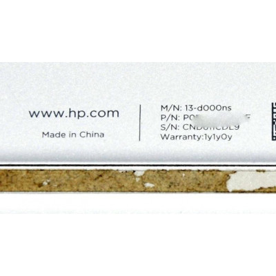 PORTATIL NOTEBOOK HP ENVY 13-D000NS / i5-6200U 2.3GHz / 120GB SSD / 4GB RAM