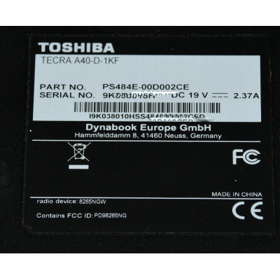 NOTEBOOK TOSHIBA TECRA A40-D-1KF / I3-7100U 2.4GHZ / 250GB SSD / 8GB RAM