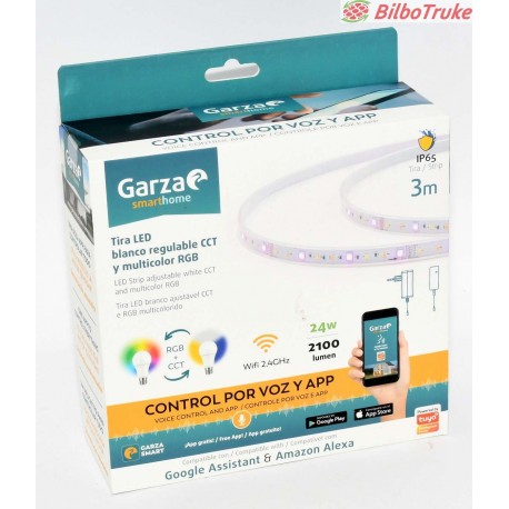 KIT TIRAS LED MULTICOLOR GARZA SMARTHOME 12V