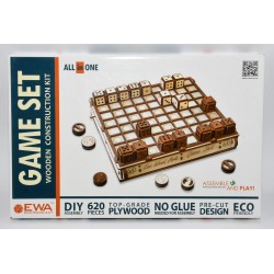 MAQUETA 3D GAME SET TABLERO Y FICHAS