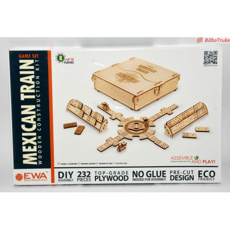MAQUETA 3D GAME SET TREN MEXICANO DOMINO