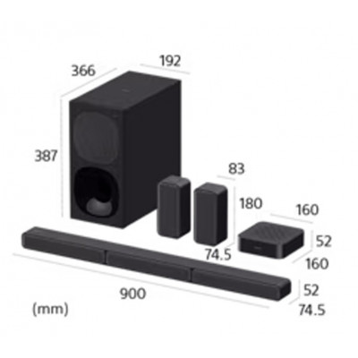 HOME CINEMA SURROUND 5.1 SONY HT-S40R