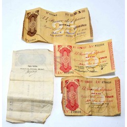 LOTE DE BILLETES 60 PESETAS 1936 BANCO BILBAO