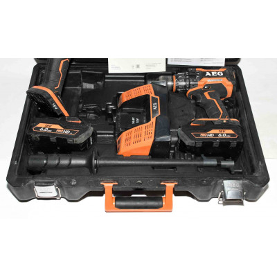 TALADRO Y AMOLADORA A BATERIA AEG BEWS18-125L