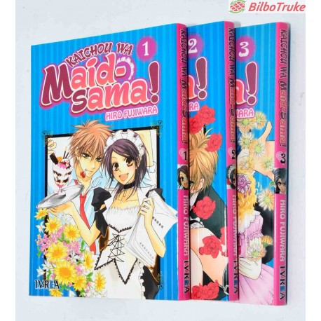 COLECCION MANGA KAICHOU WA MAID-SAMA 3 TOMOS