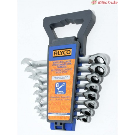 JUEGO LLAVES COMBINADAS CON CARRACA ALYCO