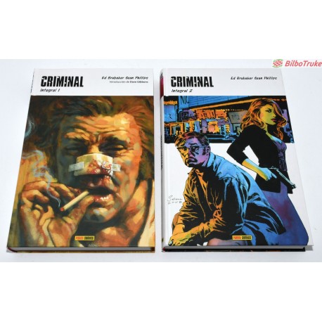 LIBROS COMIC CRIMINAL 1 Y 2