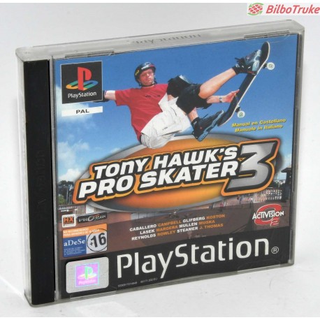 VIDEOJUEGO PSX TONY HAWKS PRO SKATER 3