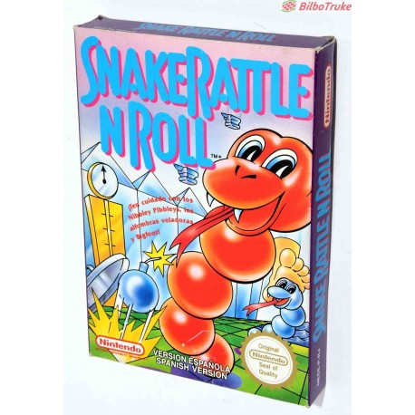VIDEOJUEGO NINTENDO NES SNAKERATTLE N ROLL