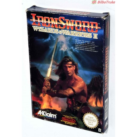 VIDEOJUEGO NINTENDO NES IRONSWORD WIZARDS & WARRIORS II
