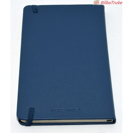 CUADERNO PIEL EDICION LIMITADA MOLESKINE AZUL
