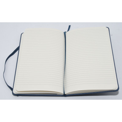 CUADERNO PIEL EDICION LIMITADA MOLESKINE AZUL