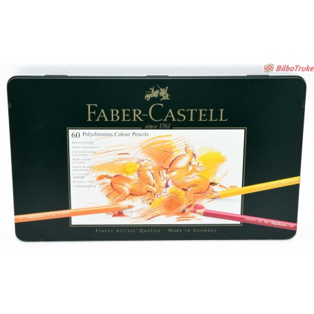 ESTUCHE LAPICES FABER CASTELL POLYCHROMOS 60 COLOUR PENCILS