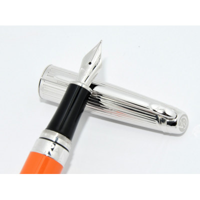 PLUMA CARAN D ACHE 18K LEMAN NARANJE