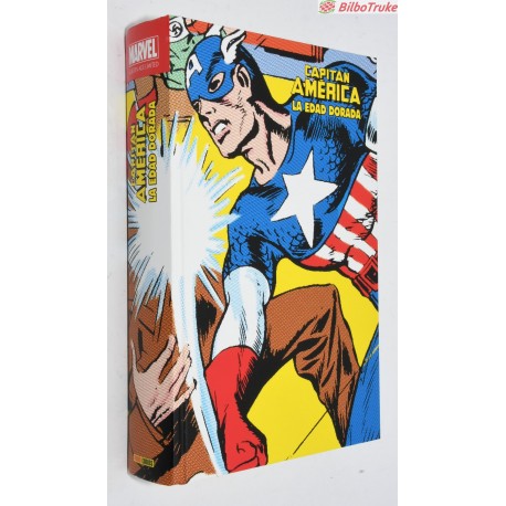 LIBRO COMIC MARVEL CAPITAN AMERICA LA EDAD DORADA