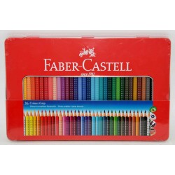 ESTUCHE FABER-CASTELL x36 LAPICES CON GRIP DE COLORES VIVOS
