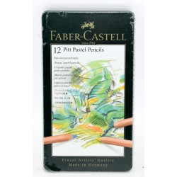 ESTUCHE X12 LAPICES FABER CASTELL PITT PASTEL PENCILS
