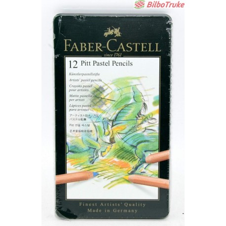 ESTUCHE X12 LAPICES FABER CASTELL PITT PASTEL PENCILS