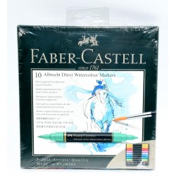 ESTUCHE X10 ROTULADORES DOBLES FABER CASTELL WATERCOLOUR MARKERS