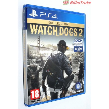 VIDEOJUEGO PS4 WATCHDOGS 2 GOLD EDITION