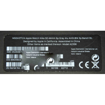 APPLE WATCH NIKE SE 44 MM CEL NEGRO