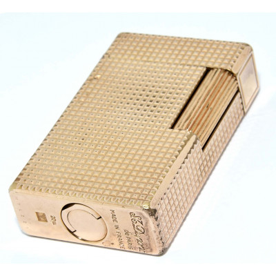 MECHERO DUPONT DORADO DECORATIVO GRABADO