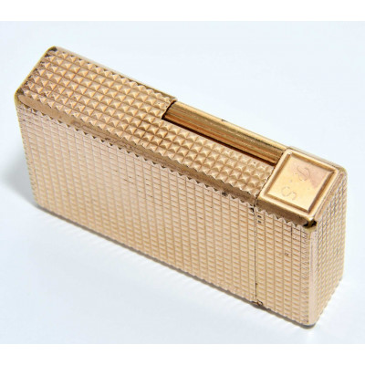 MECHERO DUPONT DORADO DECORATIVO GRABADO