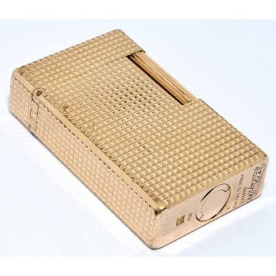 MECHERO DUPONT DORADO DECORATIVO GRABADO