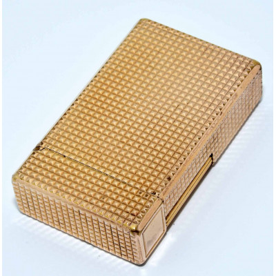 MECHERO DUPONT DORADO DECORATIVO GRABADO