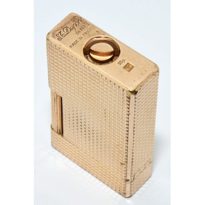 MECHERO DUPONT DORADO DECORATIVO GRABADO