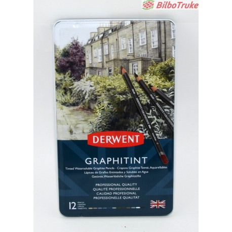 ESTUCHE x12 LAPICES DE GRAFITO ENTINTADOS DERWENT GRAPHITINT