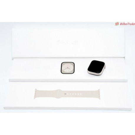 APPLE WATCH SERIES 8 45MM CEL ALUMINIO BLANCO