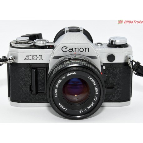 CAMARA ANALÓGICA VINTAGE CANON AE-1 50MM 1.8