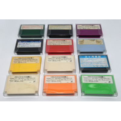 PACK 12 JUEGOS FAMICOM NINTENDO NES 8 BITS JAPONES