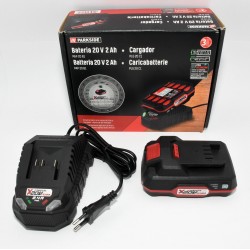 BATERIA DE IONES DE LITIO PARKSIDE 20V 2AH CON CARGADOR 2,4A