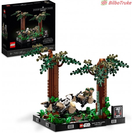 LEGO 75353 STAR WARS DIORAMA DUELO DE SPEEDERS EN ENDOR