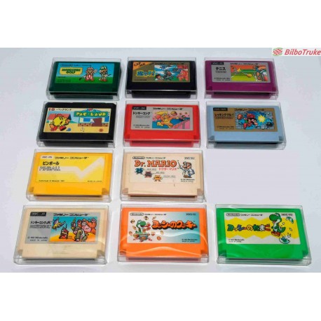 PACK 11 JUEGOS FAMICOM NINTENDO NES 8 BITS JAPONES
