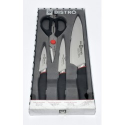 SET BRA A805004 SET 3 CUCHILLOS + TIJERAS BISTRO